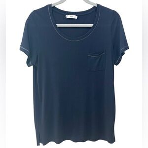 Vince Classic Navy Blue Short Sleeve T Shirt  Top SZ S EUC